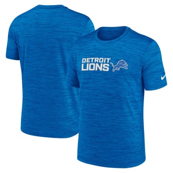 Men's Nike Blue Detroit Lions Reverse Play Velocity Dri-FIT T-Shirt