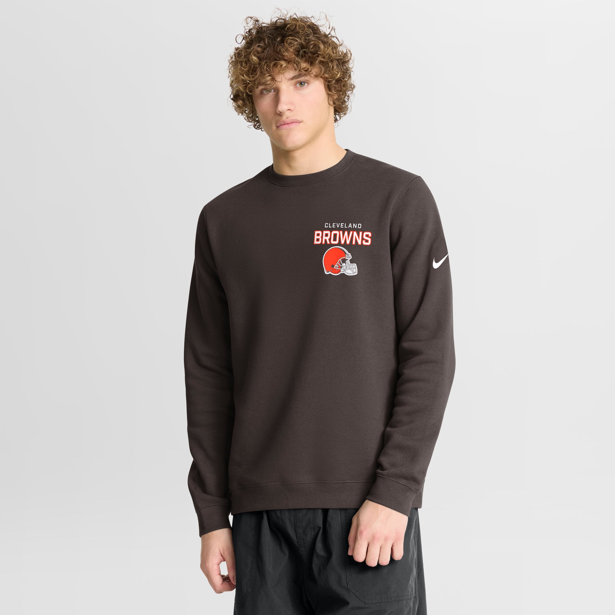 Men’s Nike Brown Cleveland Browns Primetime Club Fleece Pullover Sweatshirt Men’s Nike Brown Cleveland Browns Primetime Club Fleece Pullover Sweatshirt