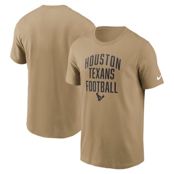 Men's Nike Tan Houston Texans Rewind Essential T-Shirt