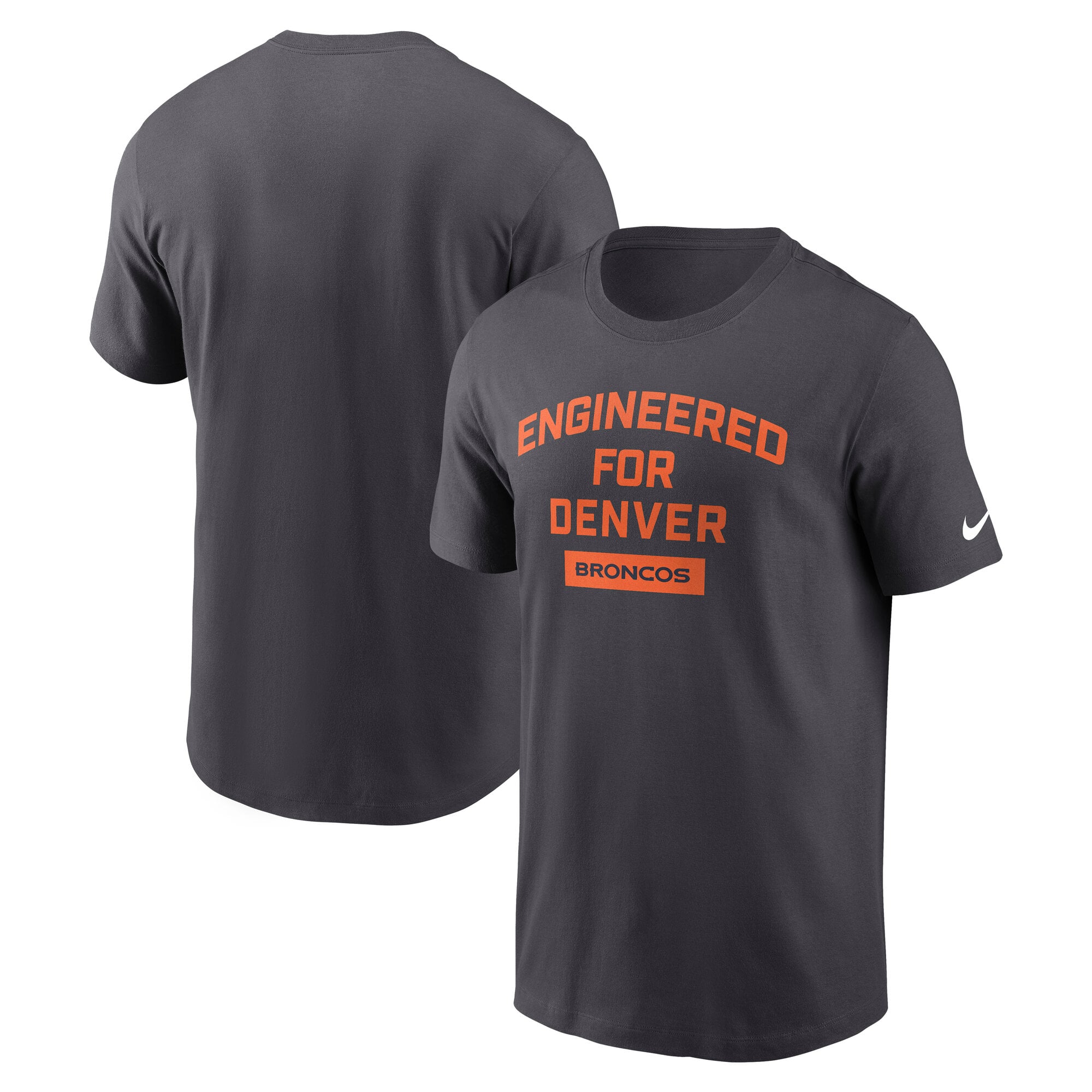 Men's Nike Anthracite Denver Broncos Team City Essential T-Shirt