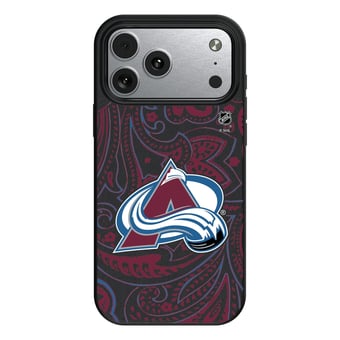 Keyscaper Black Colorado Avalanche Paisley iPhone Magnetic Bump Case