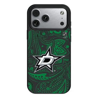 Keyscaper Black Dallas Stars Paisley iPhone Magnetic Bump Case