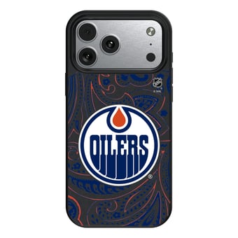Keyscaper Black Edmonton Oilers Paisley iPhone Magnetic Bump Case