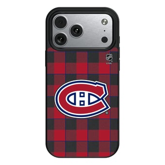 Keyscaper Montreal Canadiens Plaid iPhone Magnetic Bump Case