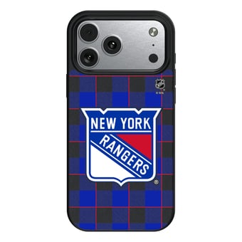 Keyscaper New York Rangers Plaid iPhone Magnetic Bump Case