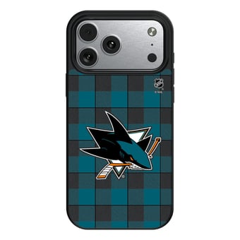 Keyscaper San Jose Sharks Plaid iPhone Magnetic Bump Case