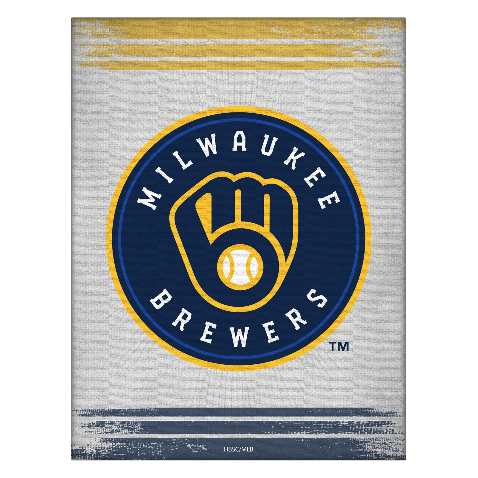 Milwaukee Brewers 15" x 20" Splash Canvas Wall Art