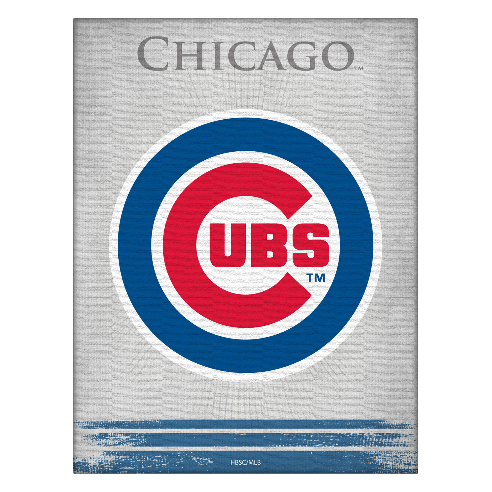 Chicago Cubs 15" x 20" Splash Canvas Wall Art