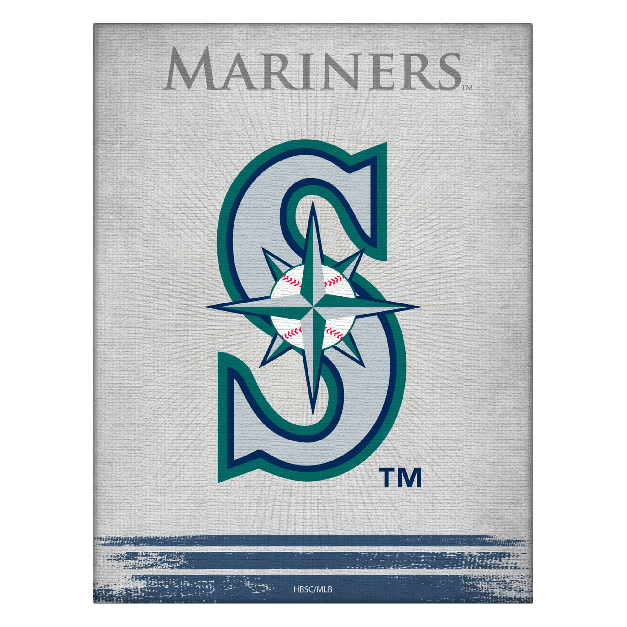 Seattle Mariners 24" x 32" Splash Canvas Wall Art