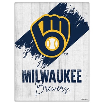Milwaukee Brewers 15" x 20" Team Canvas Wall Art