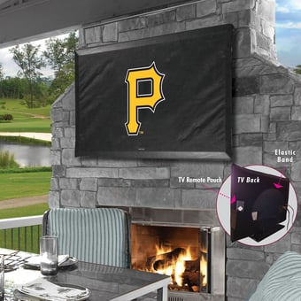 Black Pittsburgh Pirates 46" x 28" TV Cover
