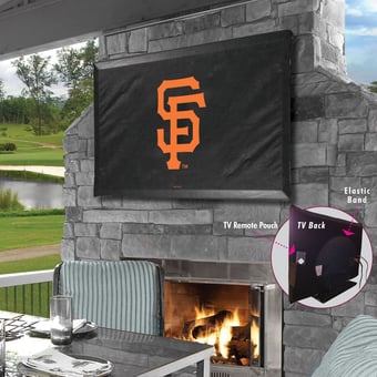 Black San Francisco Giants 46" x 28" TV Cover