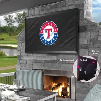 Black Texas Rangers 46" x 28" TV Cover