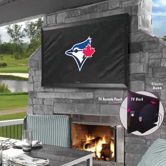 Black Toronto Blue Jays 46" x 28" TV Cover