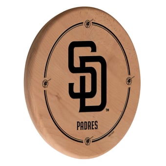 Natural San Diego Padres 13" Laser Engraved Solid Wood Sign