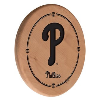 Natural Philadelphia Phillies 13" Laser Engraved Solid Wood Sign
