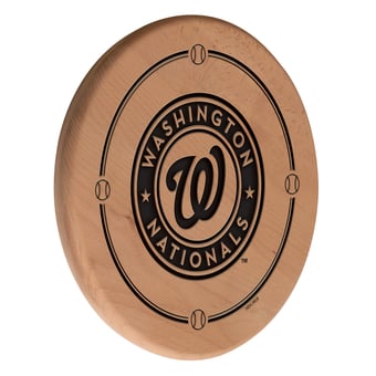 Natural Washington Nationals 13" Laser Engraved Solid Wood Sign