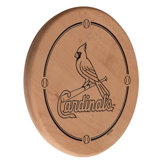 Natural St. Louis Cardinals 13" Laser Engraved Solid Wood Sign