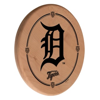 Natural Detroit Tigers 13" Laser Engraved Solid Wood Sign