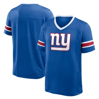 Men's Fanatics Royal New York Giants Hometown Premium Hashmark V-Neck T-Shirt