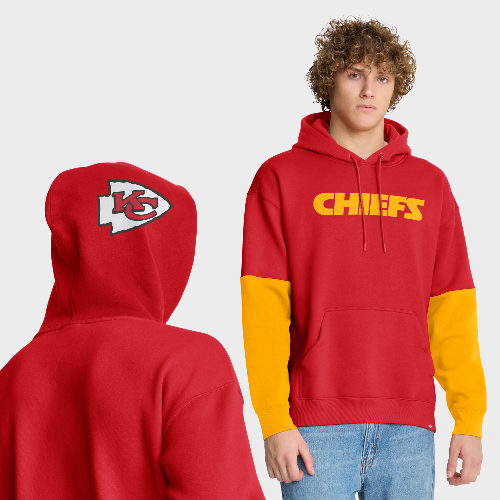 Fanatics Men's Red Kansas City Chiefs Helmet Pullover Hoodie - Red