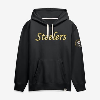 Men's Fanatics Black Pittsburgh Steelers New Horizons Heritage Pullover Hoodie