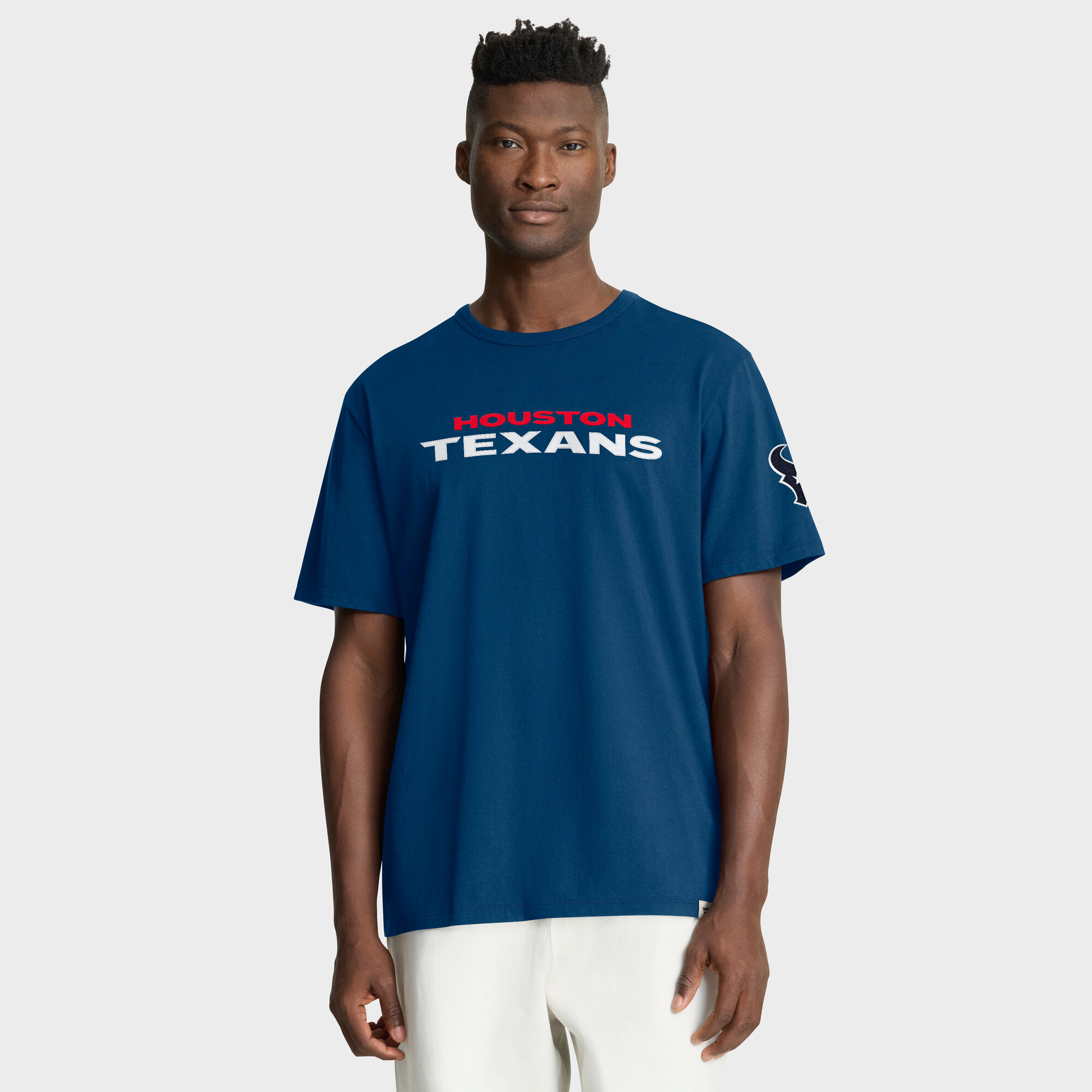 Men's Fanatics Navy Houston Texans Elevated Classic Legacy T-Shirt