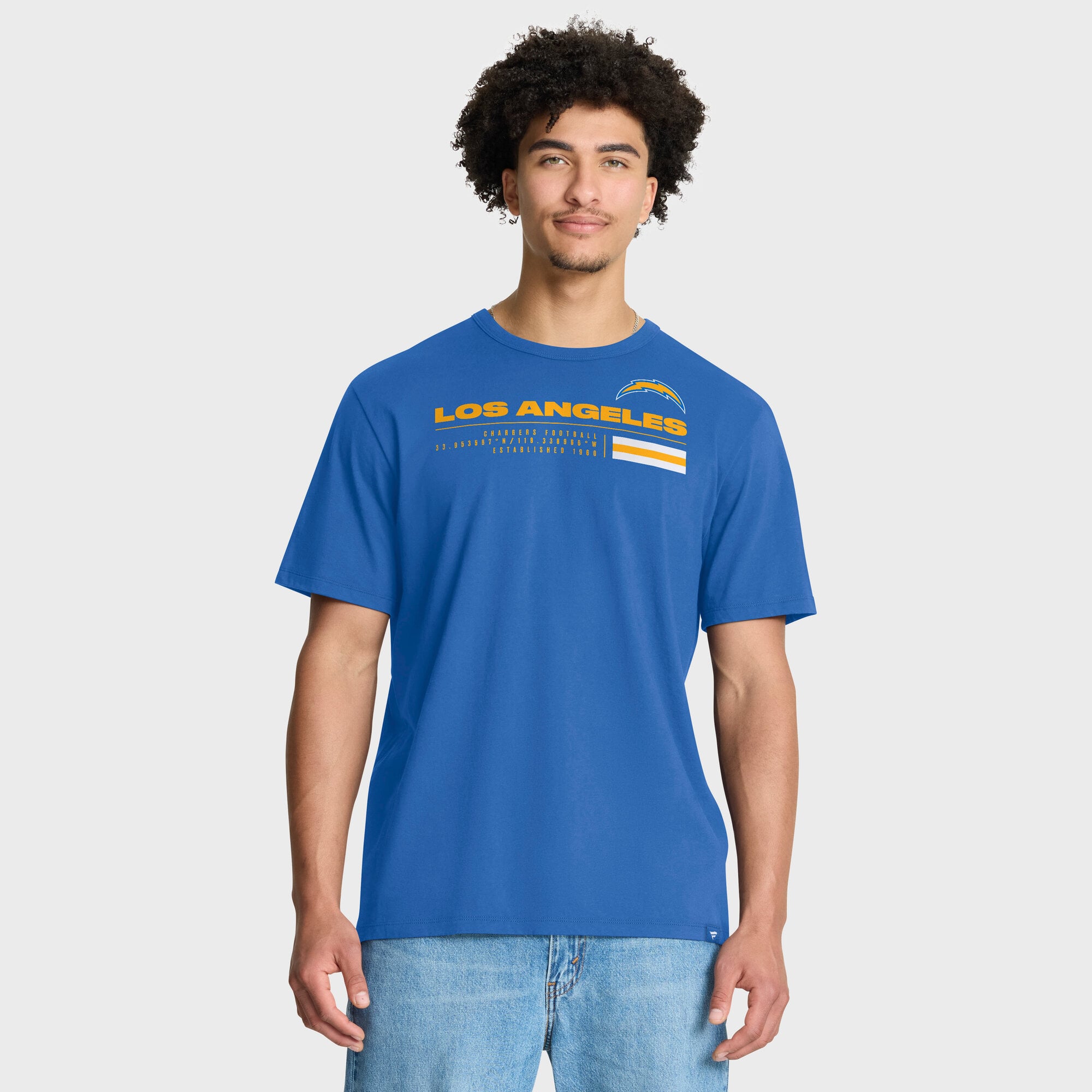 Men’s Fanatics Powder Blue Los Angeles Chargers Chop Block Legacy T-Shirt Men’s Fanatics Powder Blue Los Angeles Chargers Chop Block Legacy T-Shirt