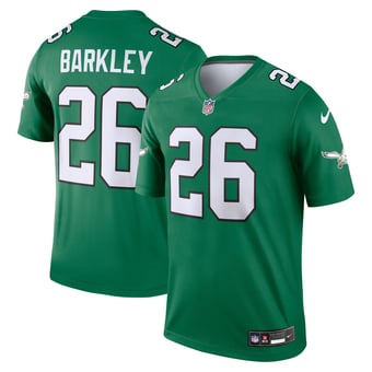Men's Nike Saquon Barkley Kelly Green Philadelphia Eagles Legend Player Performance Top