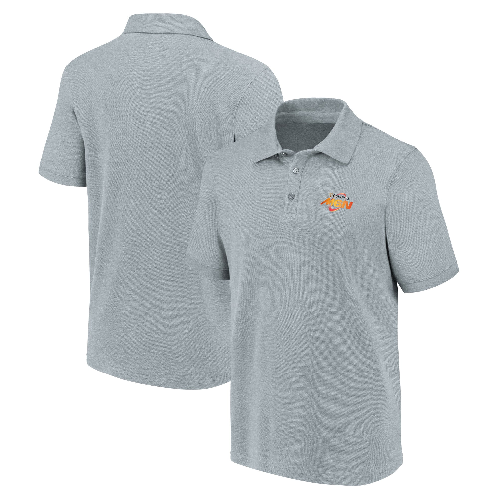 Polo con logo primario Guinness Six Nations - Grigio