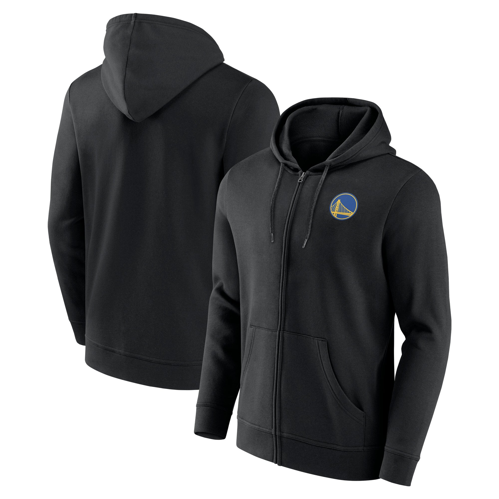 Felpa con cappuccio e zip intera con logo primario Golden State Warriors - Uomo