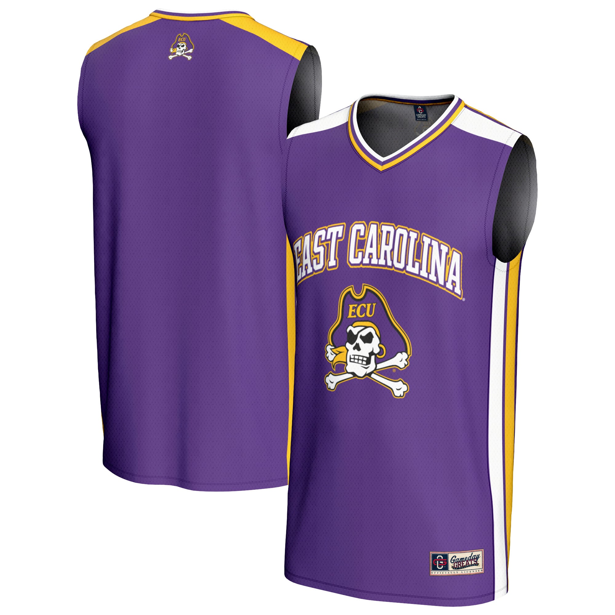 Youth GameDay Greats  Purple ECU Pirates Basketball Jersey