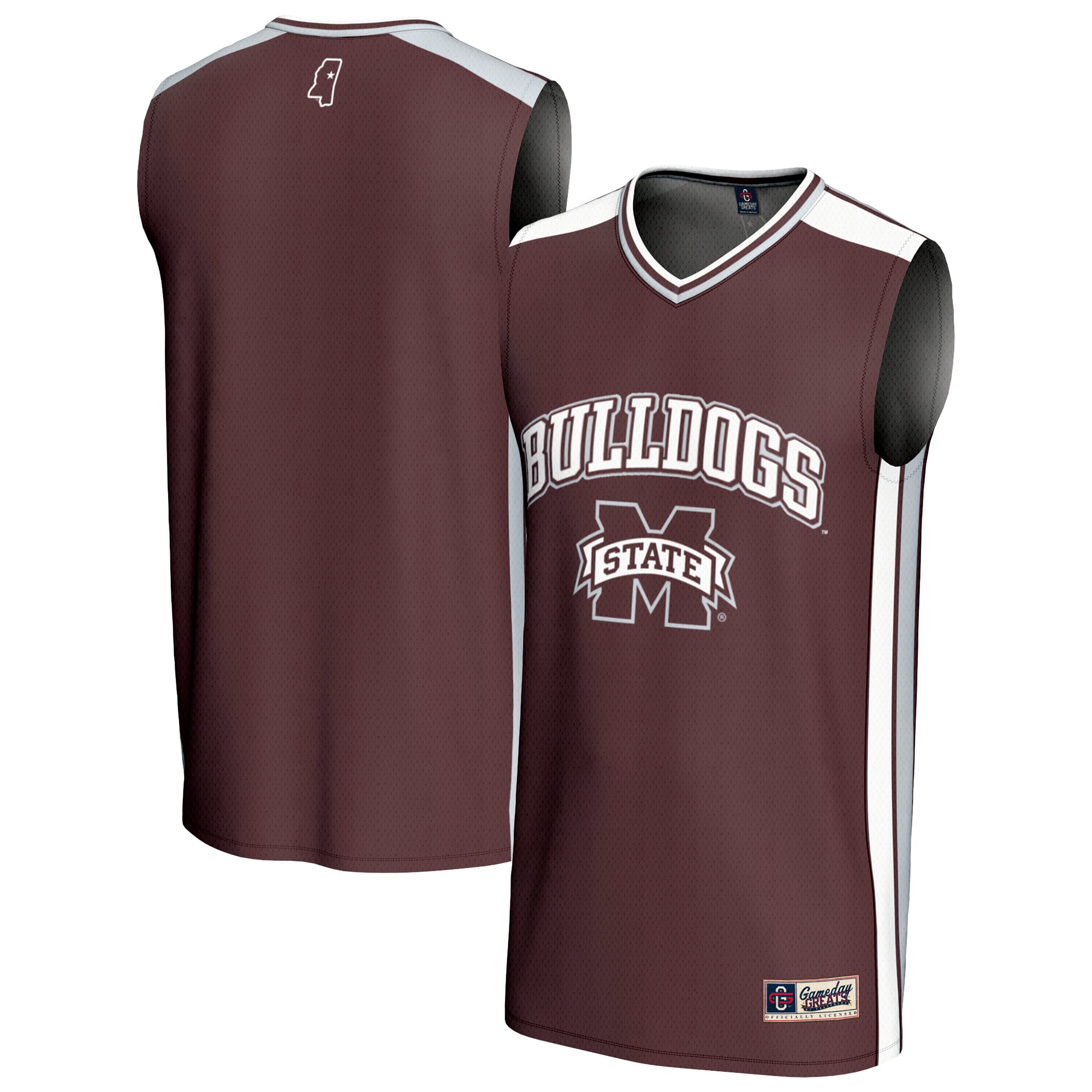 Youth GameDay Greats  Maroon Mississippi State Bulldogs Basketball Jersey