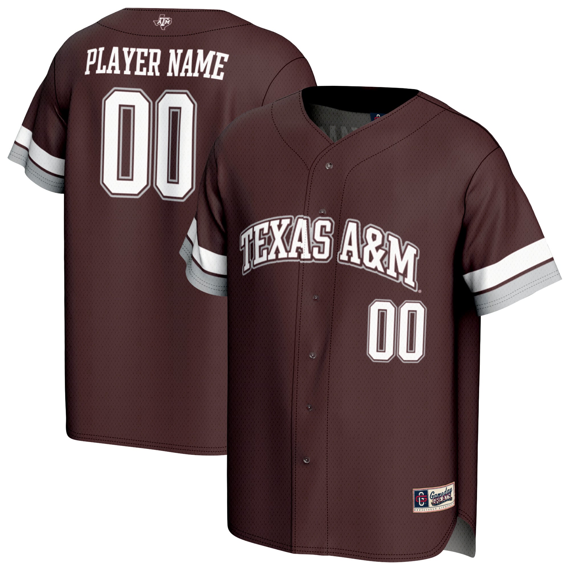 Unisex GameDay Greats  Maroon Texas A&M Aggies NIL Pick-A-Player Lightweight Baseball Jersey