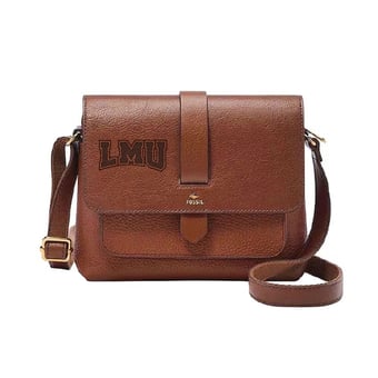Fossil  Brown Loyola Marymount Lions Kinley Leather Small Crossbody Bag