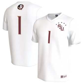 Youth GameDay Greats #1 White Florida State Seminoles Lightweight Collegiate Soccer Fashion Jersey