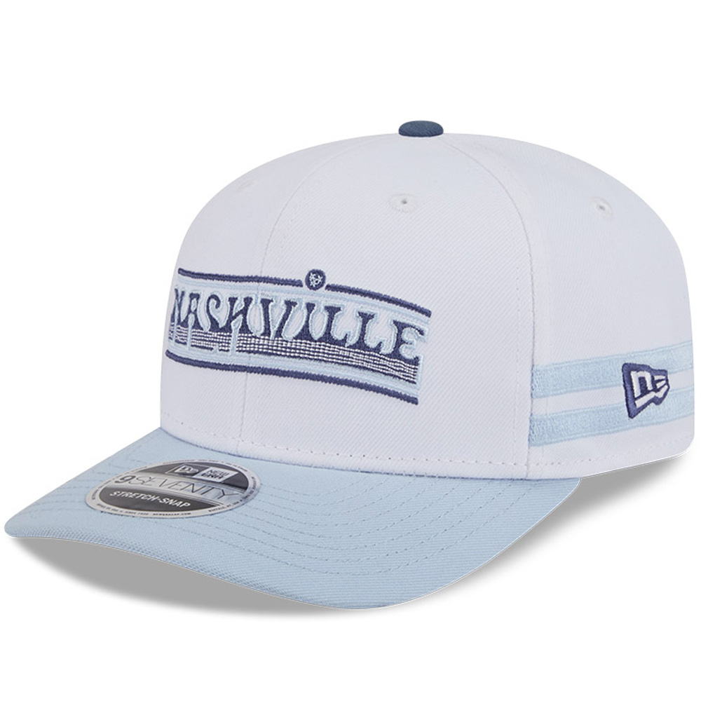Men’s New Era White/Light Blue Nashville SC 2025 Third 9SEVENTY Stretch-Snap Hat Men’s New Era White/Light Blue Nashville SC 2025 Third 9SEVENTY Stretch-Snap Hat