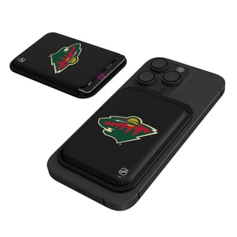 Keyscaper  Black Minnesota Wild Magnetic Credit Card Wallet