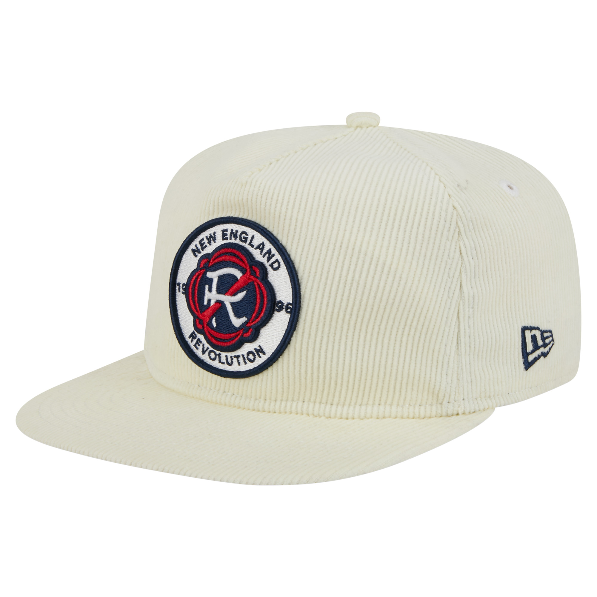 Men’s New Era Cream New England Revolution 2025 Kickoff Snapback Golfer Hat Men’s New Era Cream New England Revolution 2025 Kickoff Snapback Golfer Hat