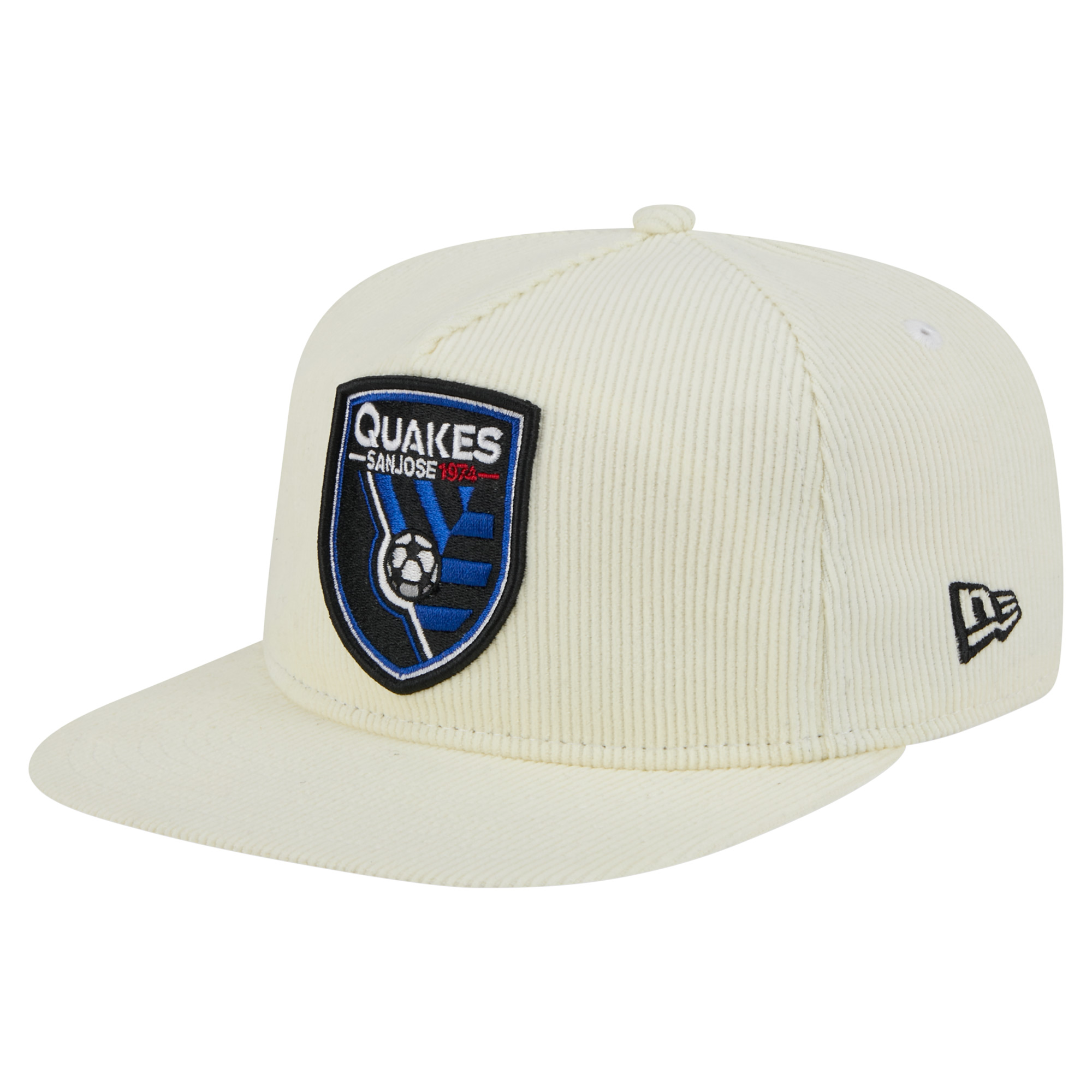 Men’s New Era Cream San Jose Earthquakes 2025 Kickoff Snapback Golfer Hat Men’s New Era Cream San Jose Earthquakes 2025 Kickoff Snapback Golfer Hat