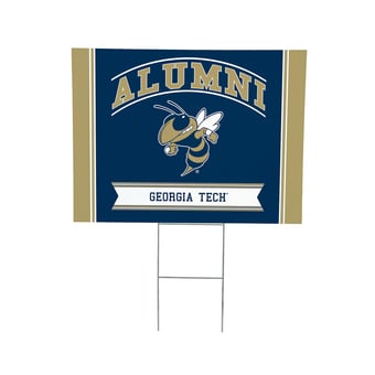 Georgia Tech Yellow Jackets 18" x 24" Alumni Outdoor Yard Sign