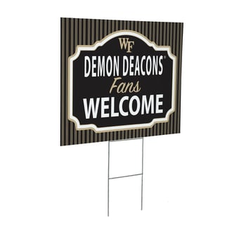 Wake Forest Demon Deacons 18" x 24" Fans Welcome Outdoor Yard Sign