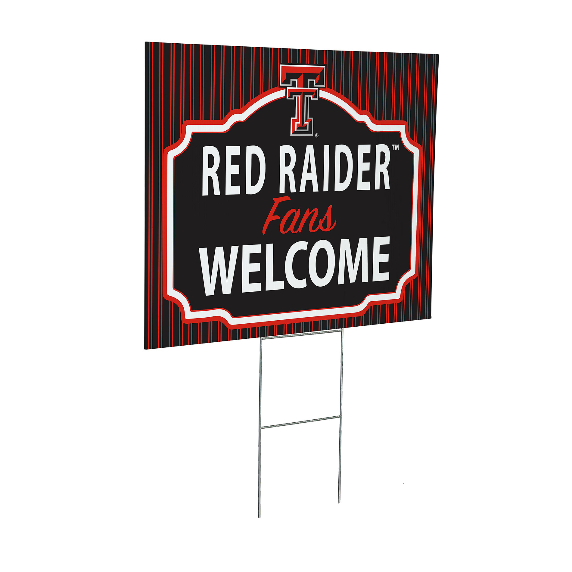 Texas Tech Red Raiders 18" x 24" Fans Welcome Outdoor Yard Sign
