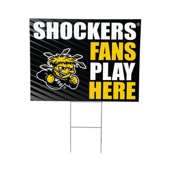 Wichita State Shockers 18" x 24" Fans Welcome Outdoor Yard Sign