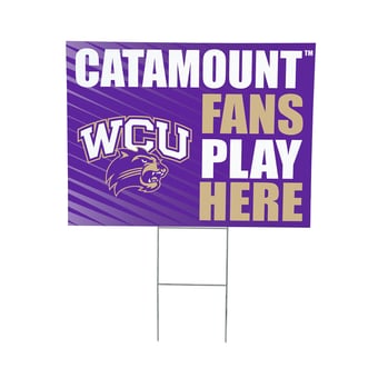 Western Carolina Catamounts 18" x 24" Fans Welcome Outdoor Yard Sign