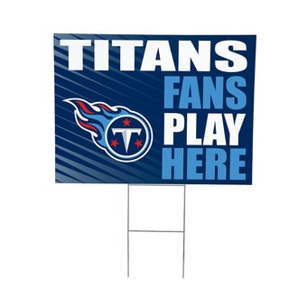 Tennessee Titans 18" x 24" Fans Welcome Outdoor Yard Sign