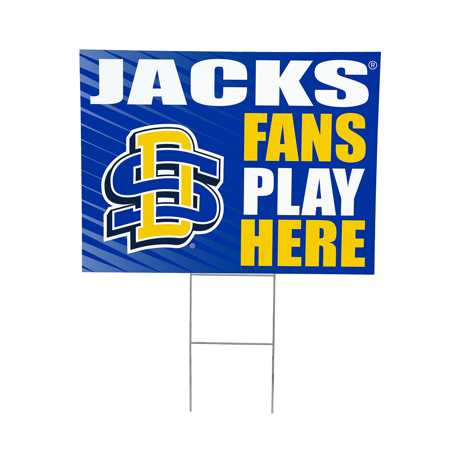 South Dakota State Jackrabbits 18" x 24" Fans Welcome Outdoor Yard Sign