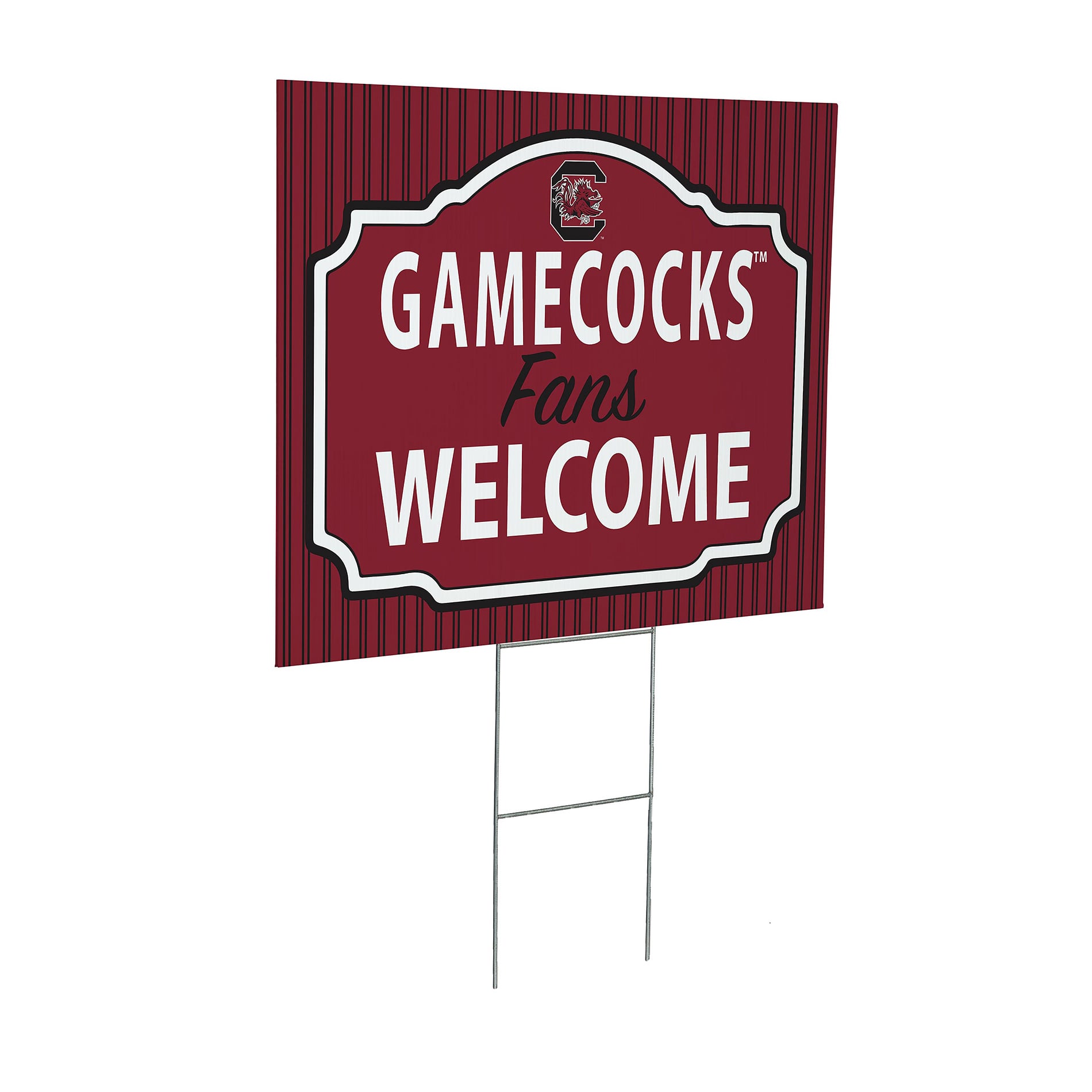 South Carolina Gamecocks 18" x 24" Fans Welcome Outdoor Yard Sign