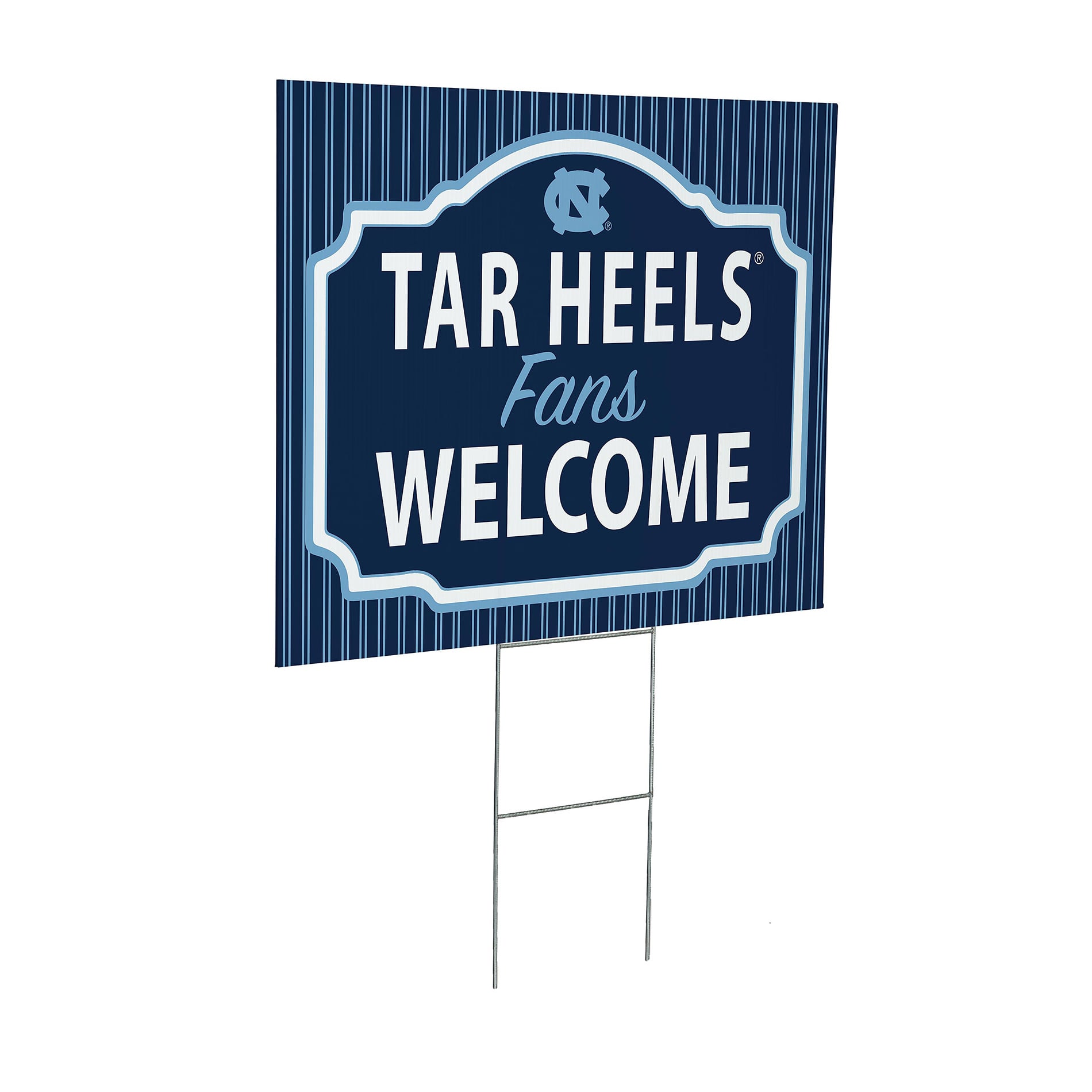 North Carolina Tar Heels 18" x 24" Fans Welcome Outdoor Yard Sign