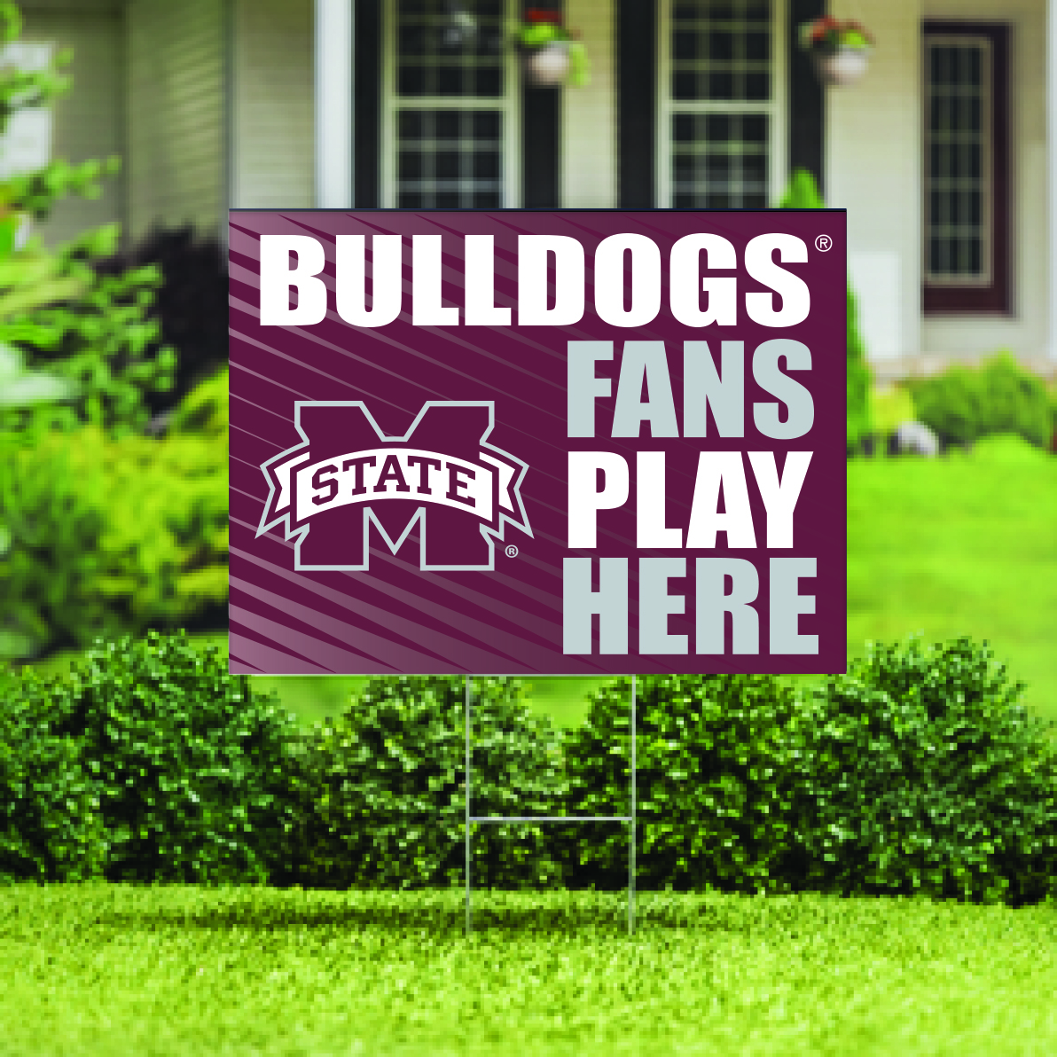 Mississippi State Bulldogs 18" x 24" Fans Welcome Outdoor Yard Sign